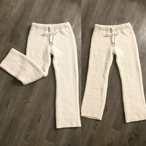 Fuzzy Sherpa off-white pajama lounge pants POL